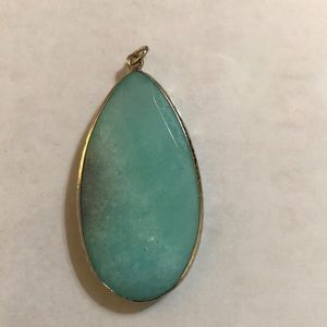 Large Larimar Stone Pendant